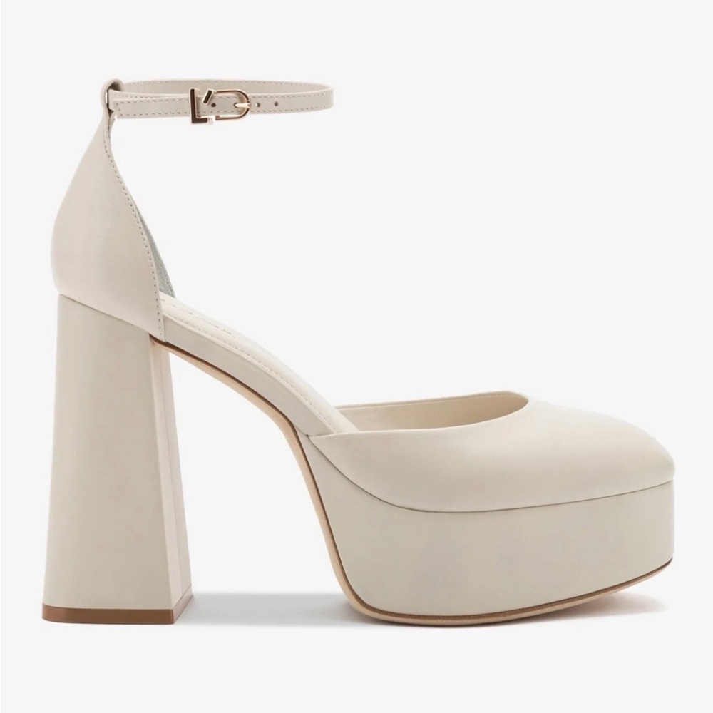 Larroudé Ari Pumps in Ivory Leather